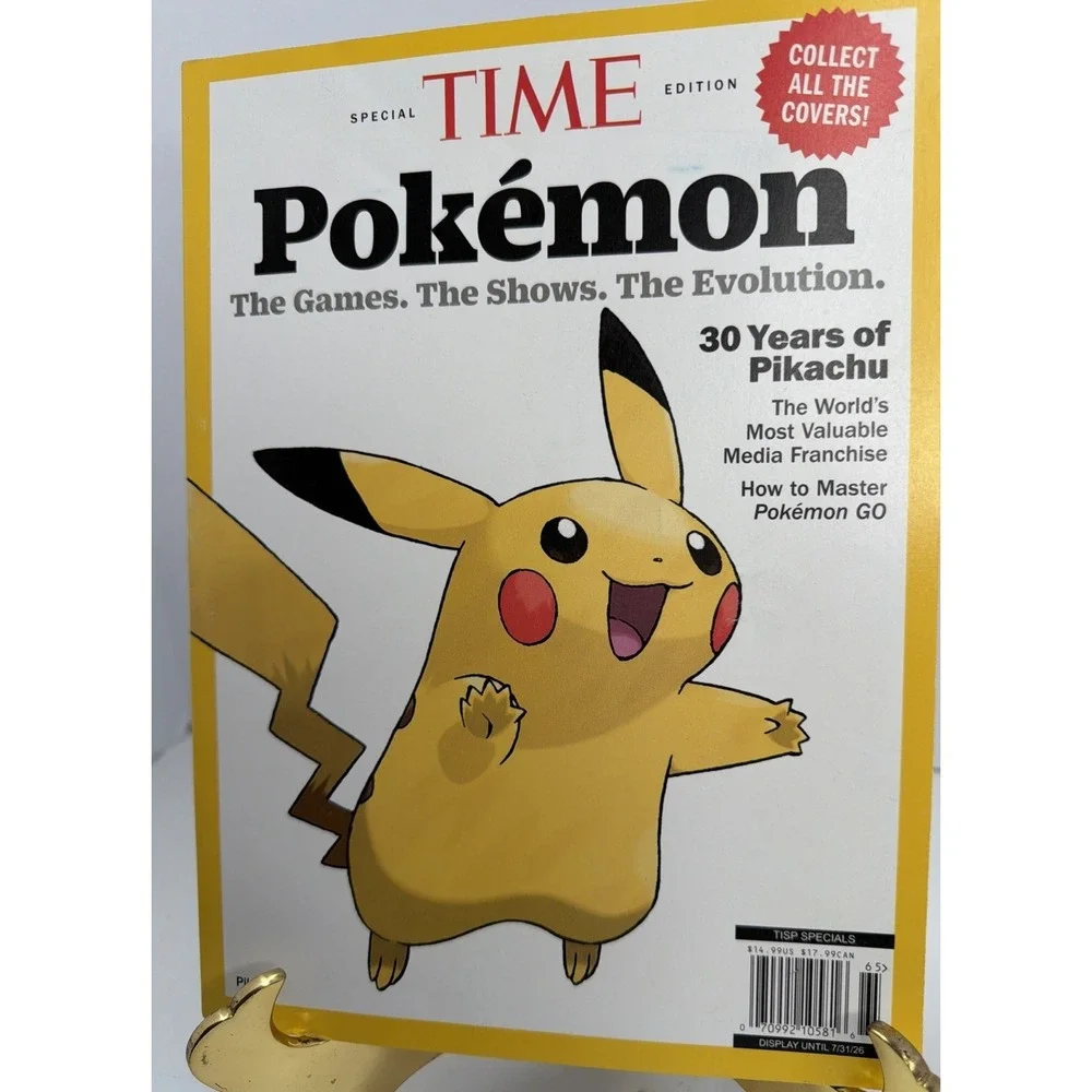 2026 Time Magazine POKEMON SPECIAL EDITION Pikachu Pokémon EVOLUTION 30 Years